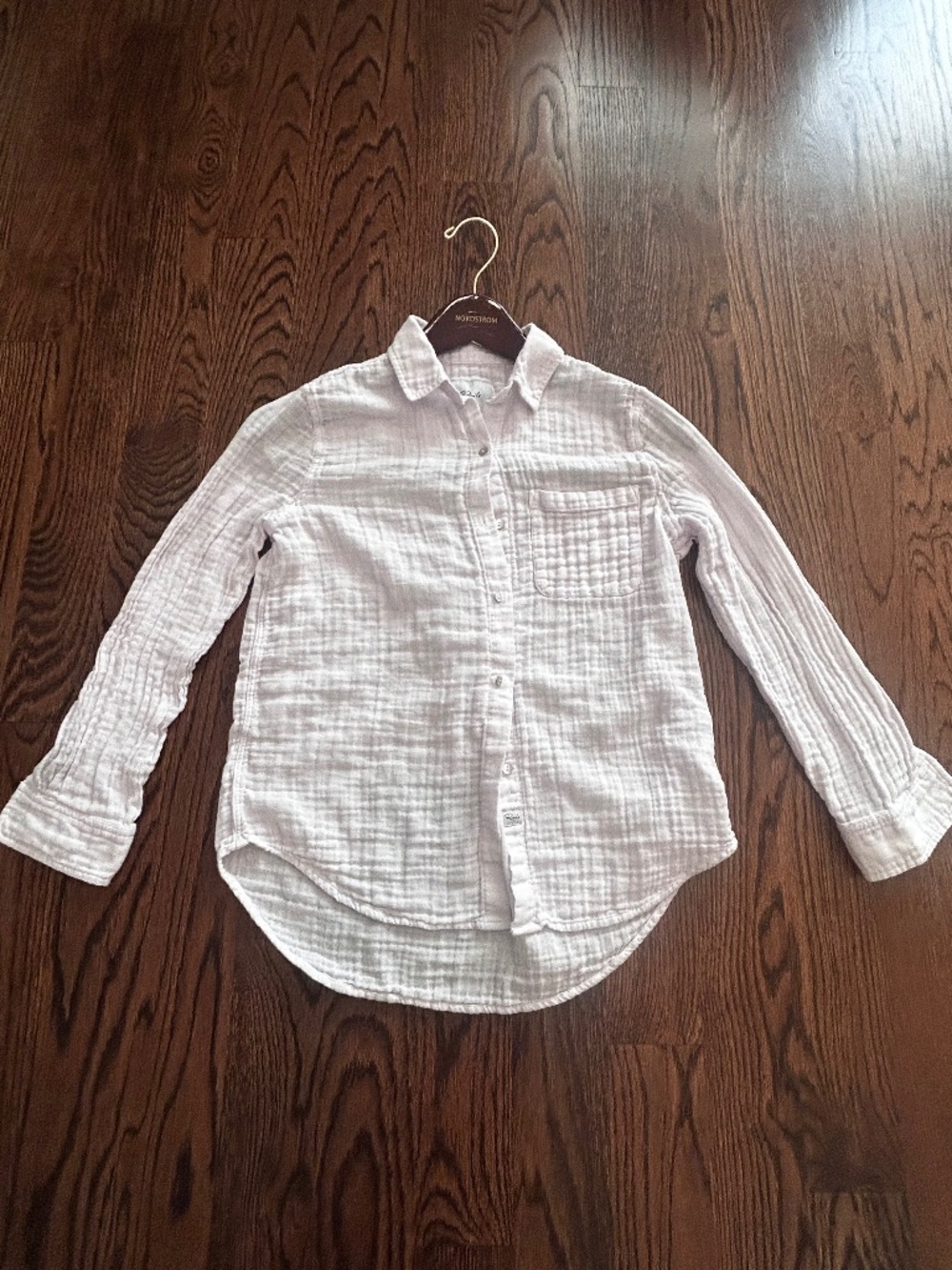 Rails Light Lavender Oxford XS Cotton Shirt